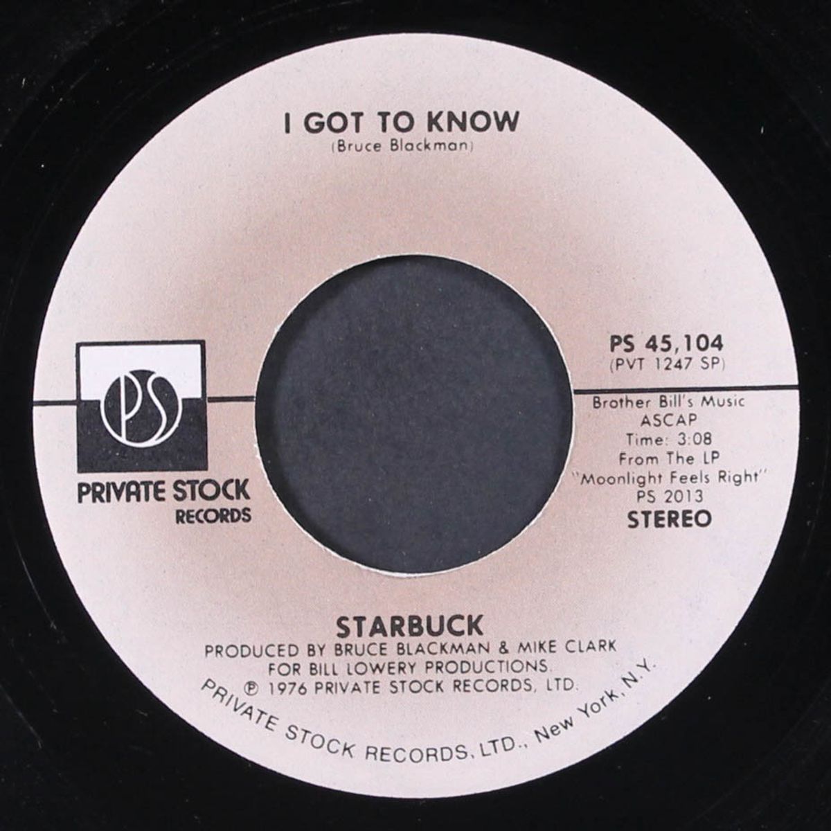 i got to know / the slower you go by STARBUCK