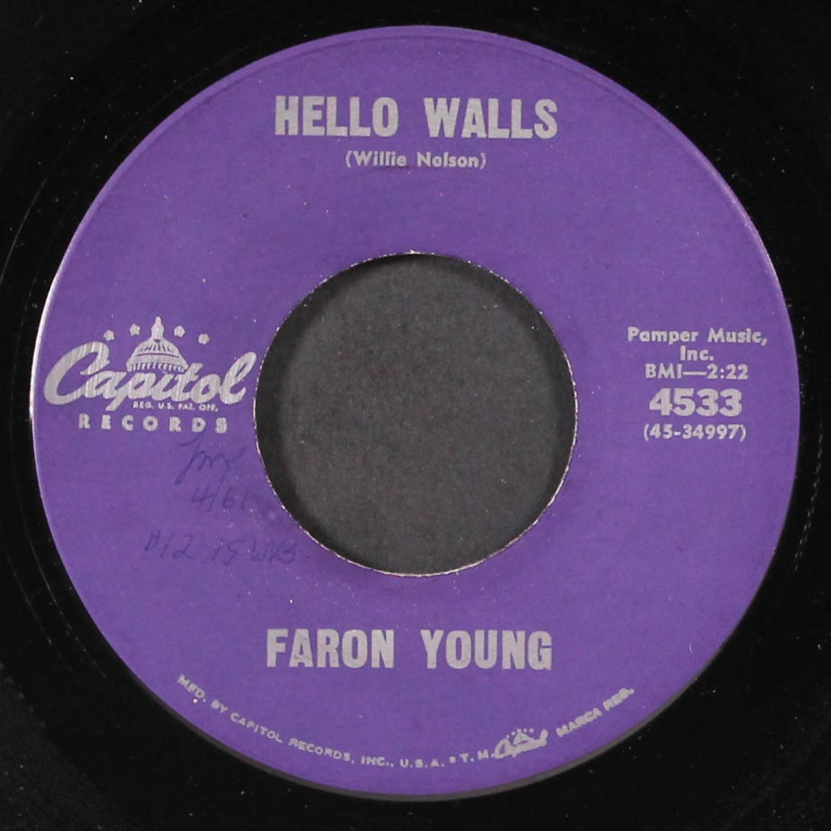 hello walls by FARON YOUNG
