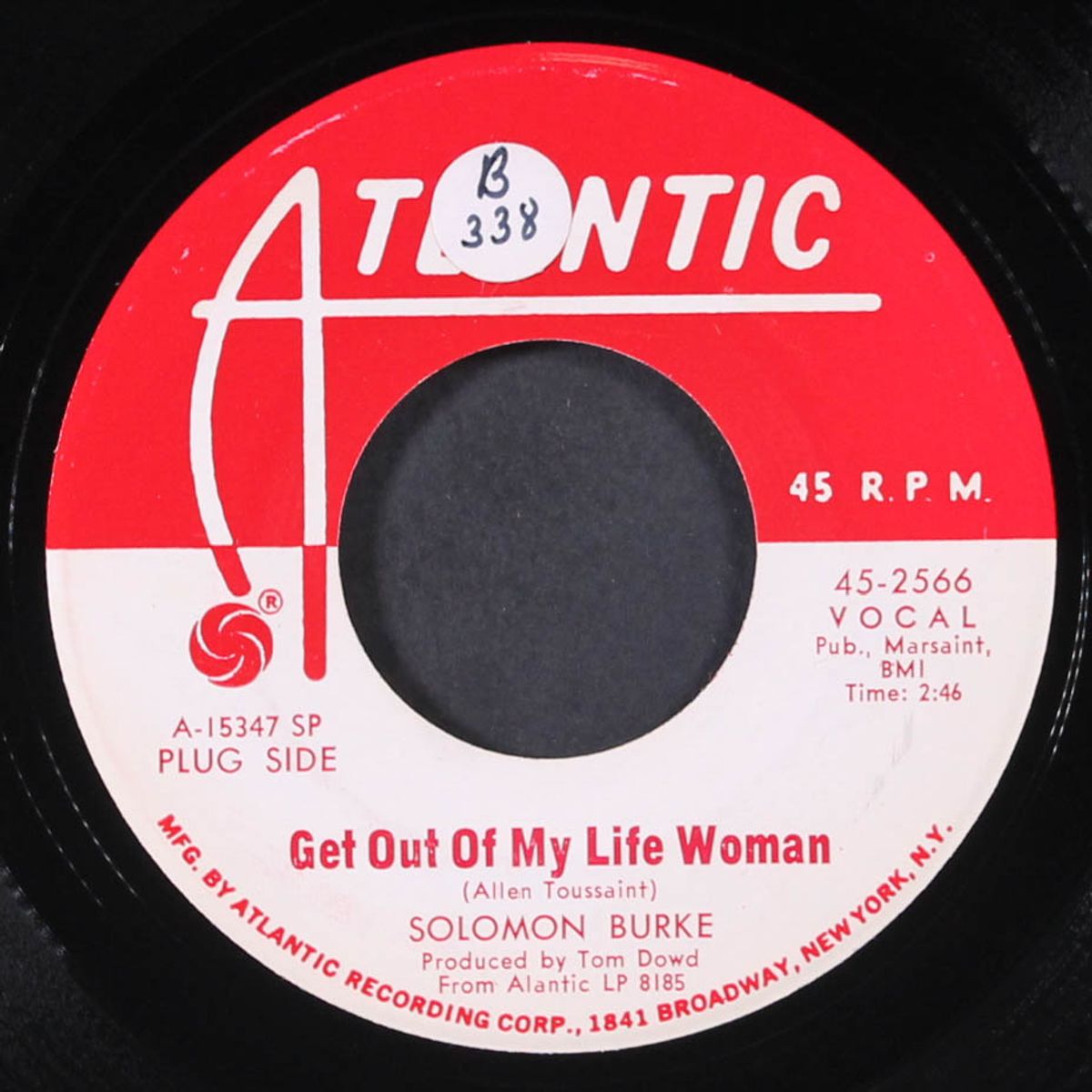 get out of my life woman / what'd i say by SOLOMON BURKE