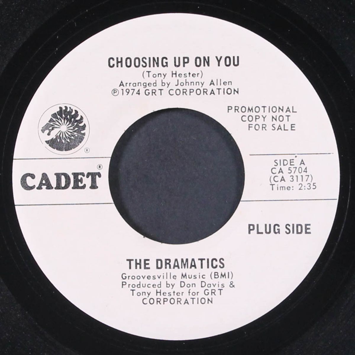 choosing up on you / door to your heart by DRAMATICS