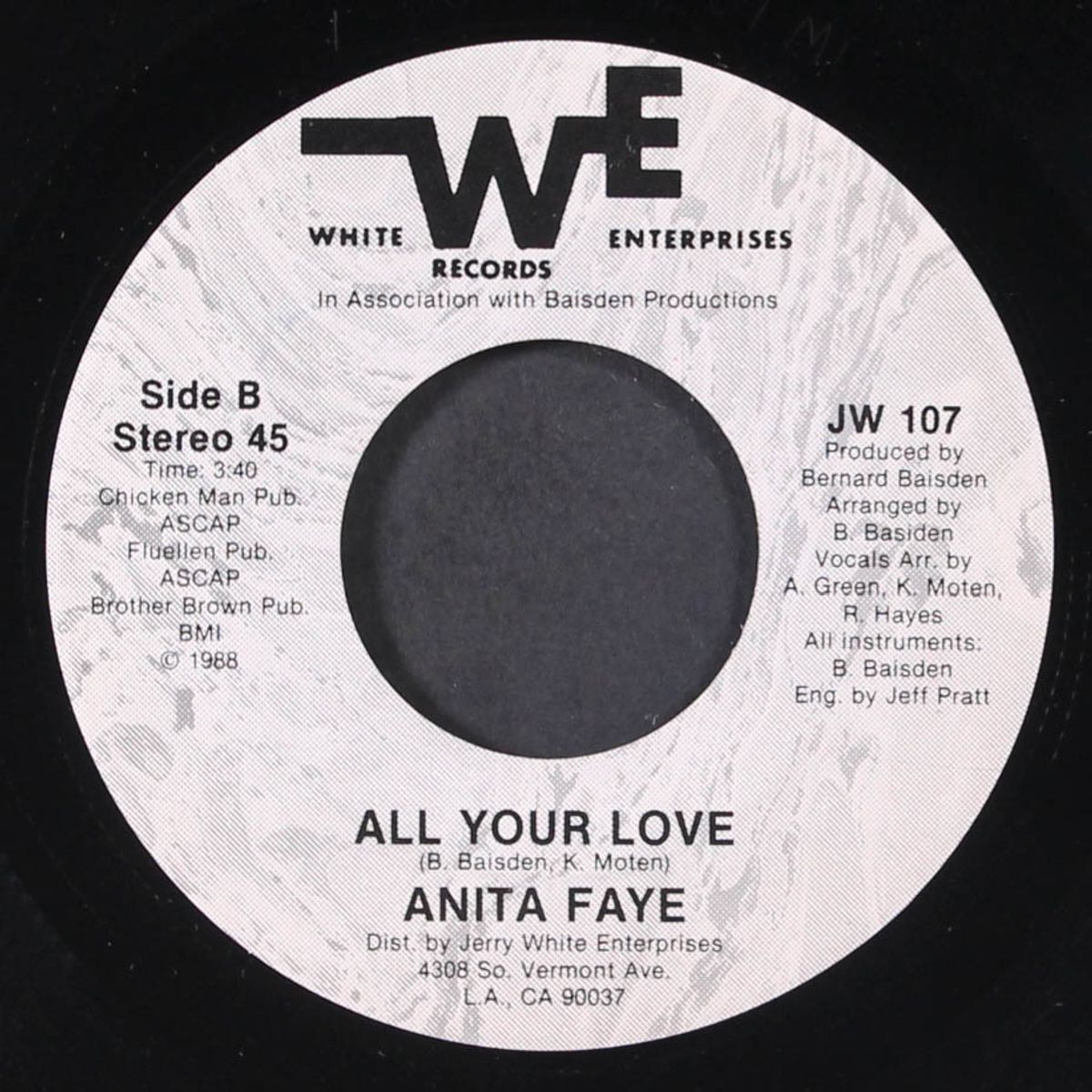 all your love / you don't know love by ANITA FAYE