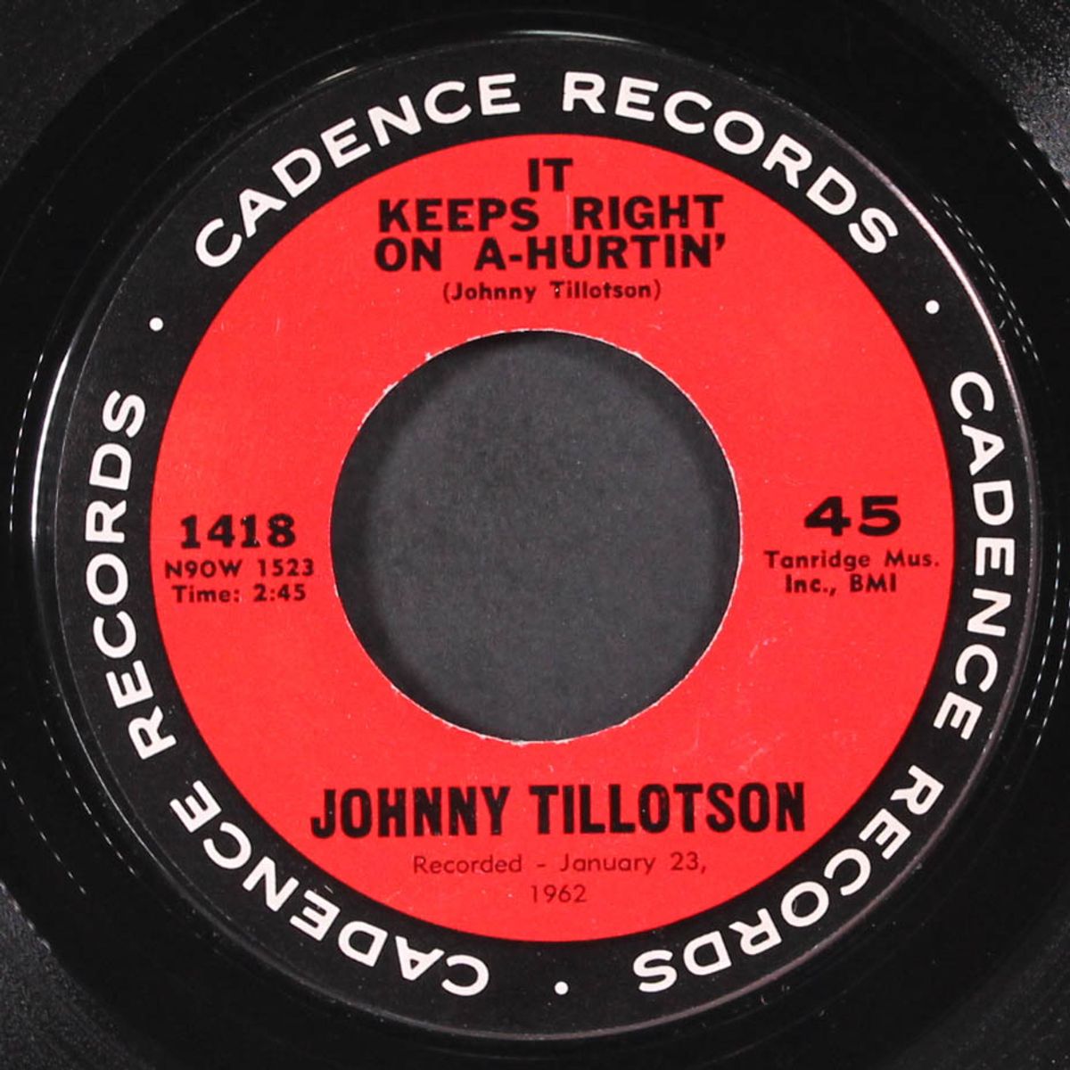 it keeps right on a- hurtin' / she gave sweet love to me by JOHNNY TILLOTSON