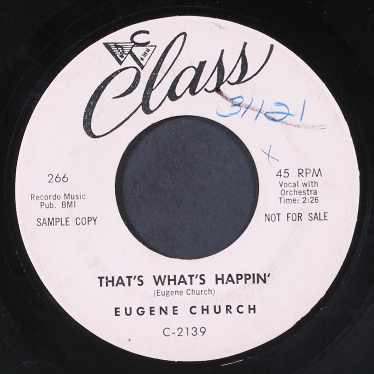 the struttin' kind / that's what's happin' by EUGENE CHURCH