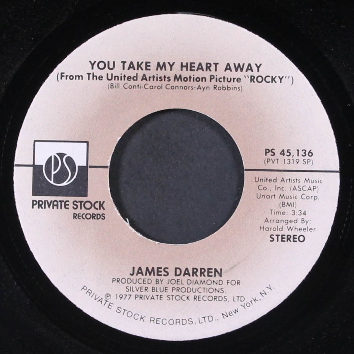 you take my heart away / same (disco version) by JAMES DARREN