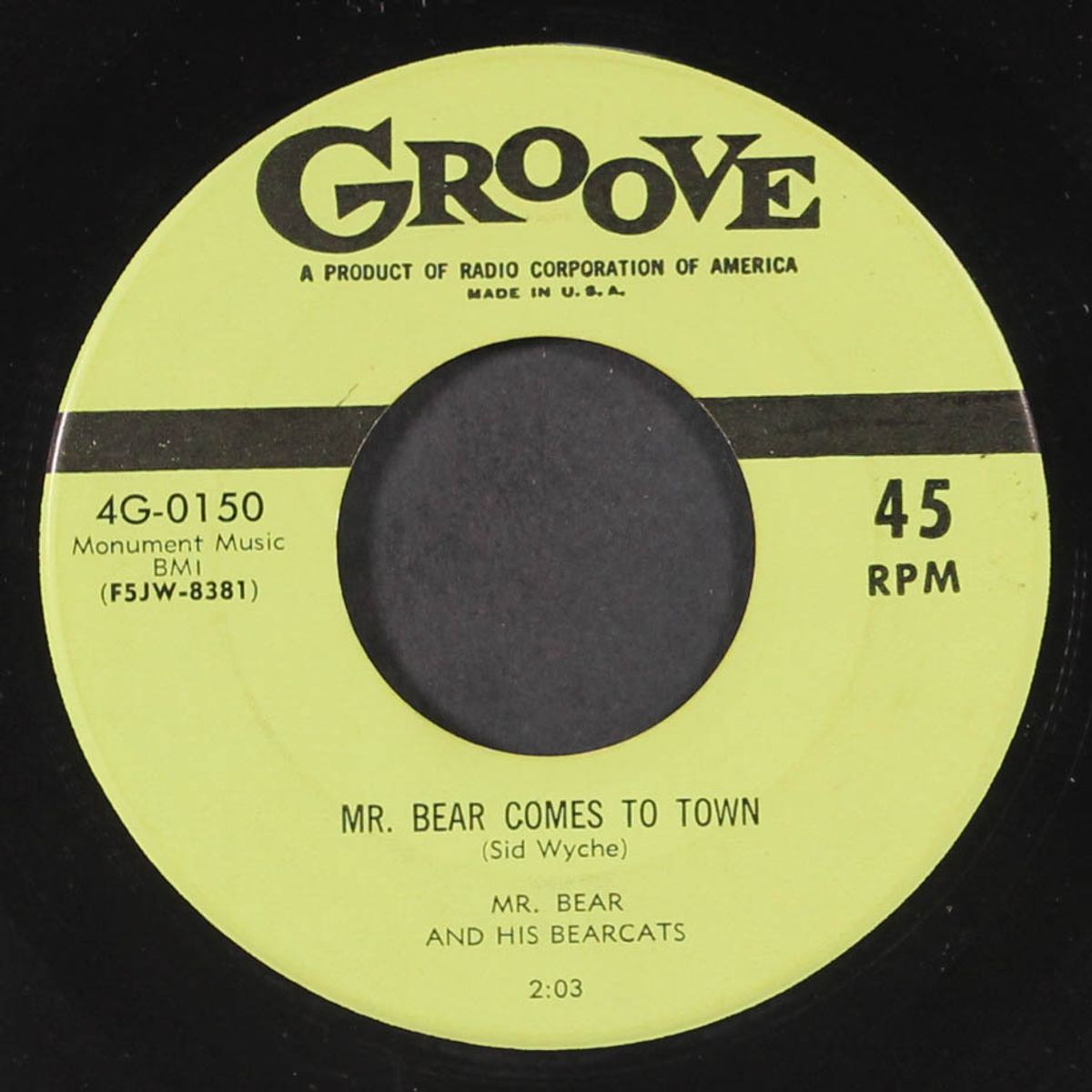 mr. bear comes to town / radar by MR. BEAR & BEARCATS