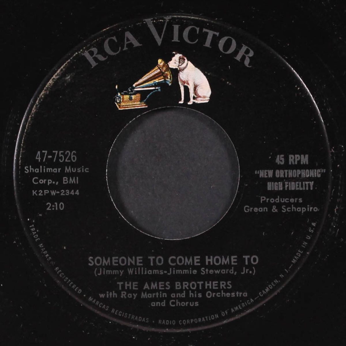 someone to come home to / mason-dixon line by AMES BROTHERS