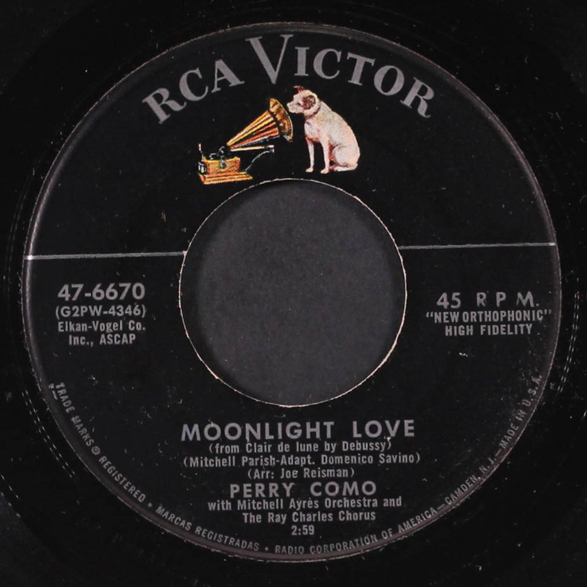 moonlight love / chincherinchee by PERRY COMO