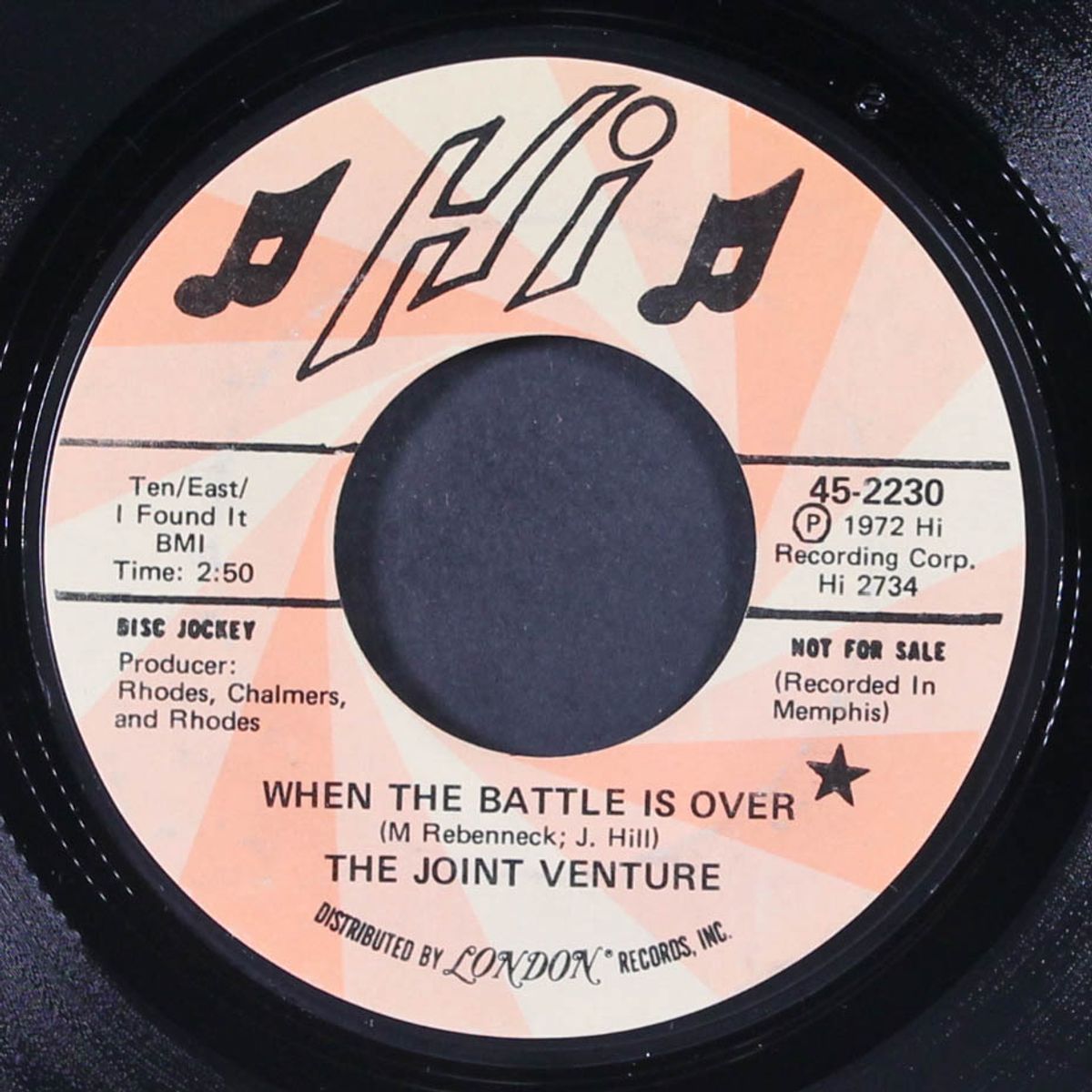 when the battle is over / i'd rather hurt you now by JOINT VENTURE