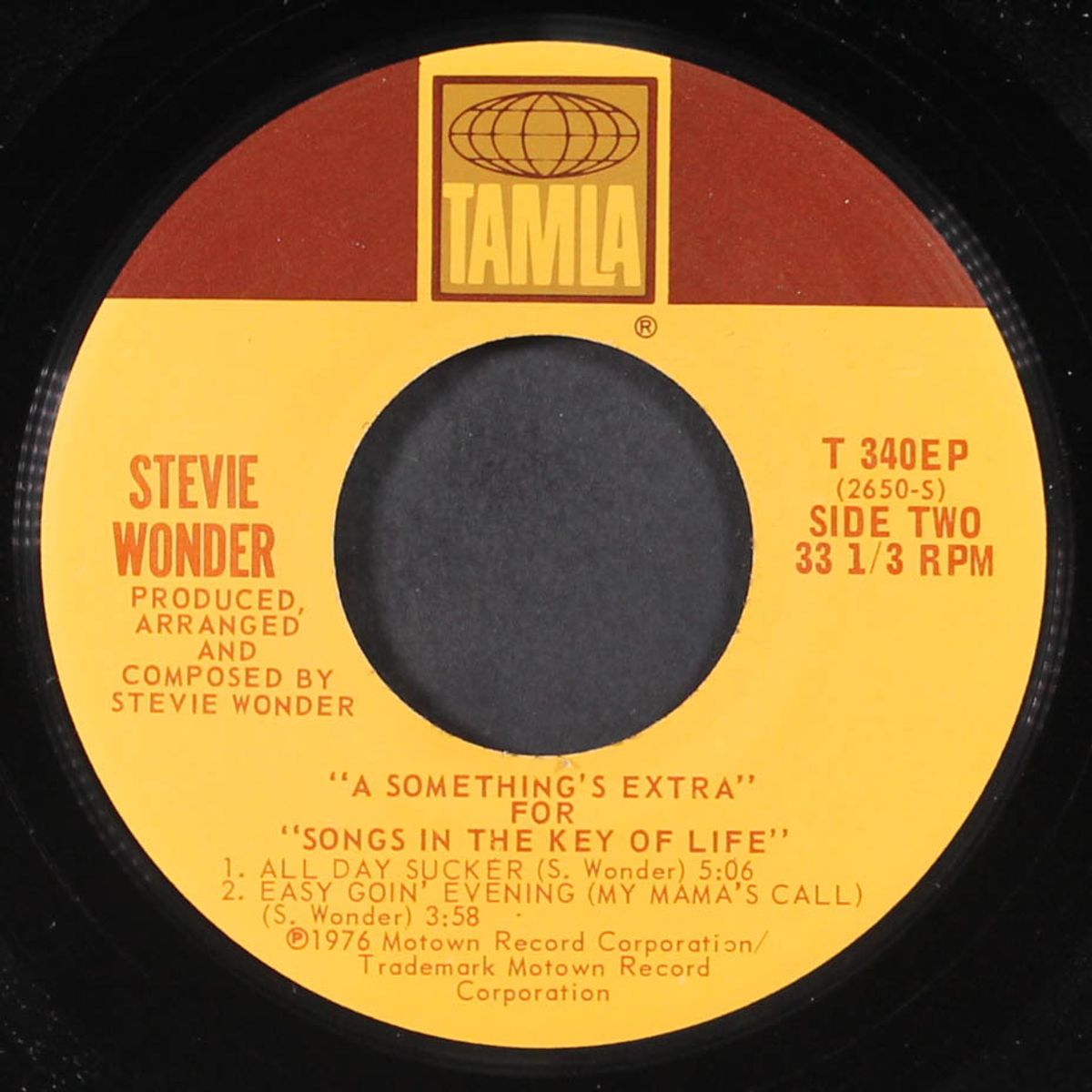 a something's extra for songs in the key of life by STEVIE WONDER