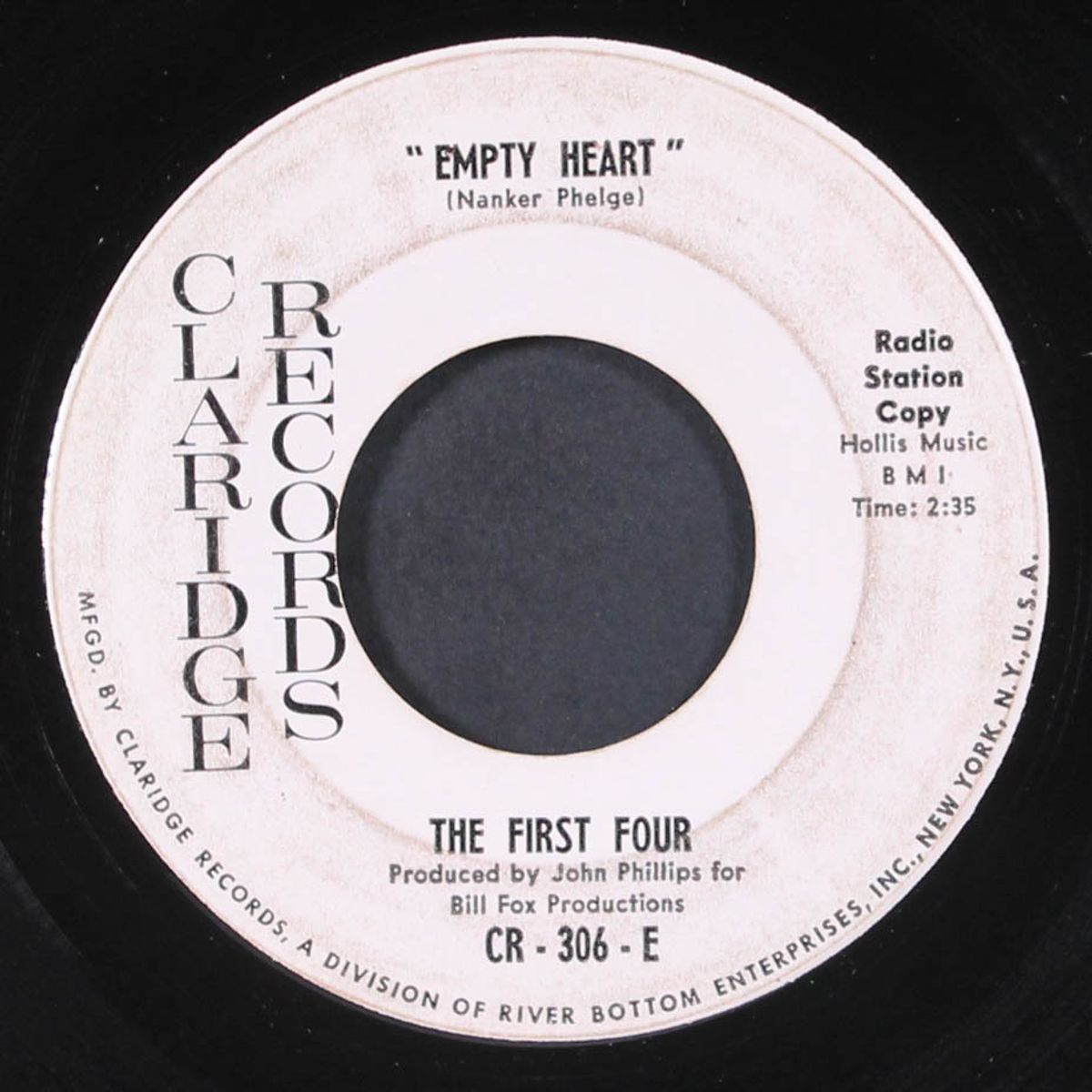 empty heart / one & only man by FIRST FOUR