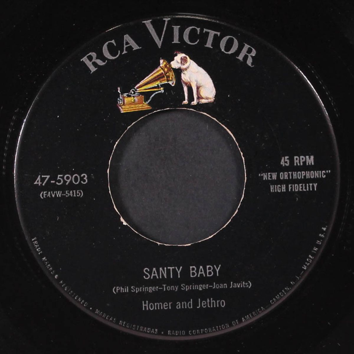 santy baby / the night after christmas by HOMER & JETHRO