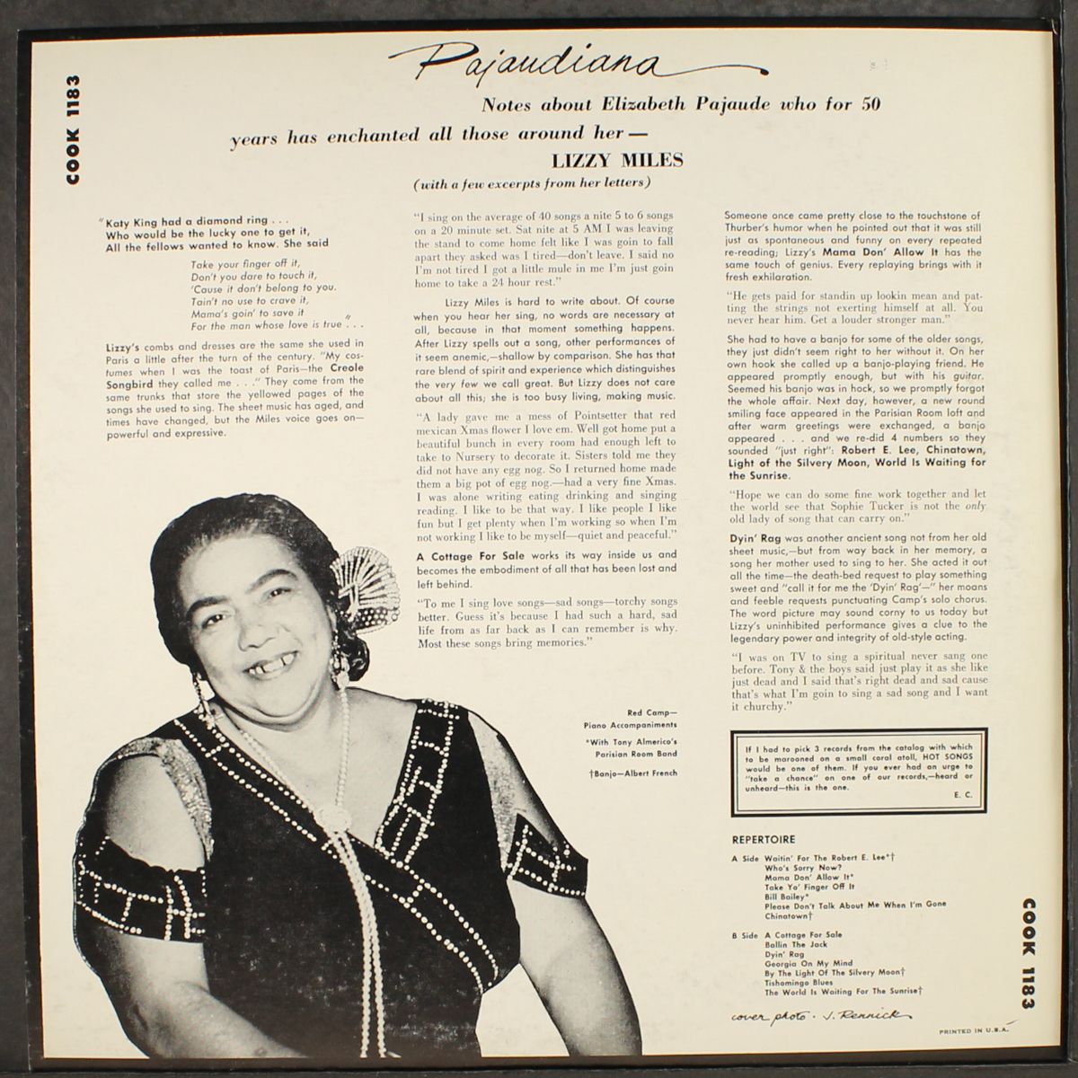 hot songs my mother taught me by LIZZY MILES
