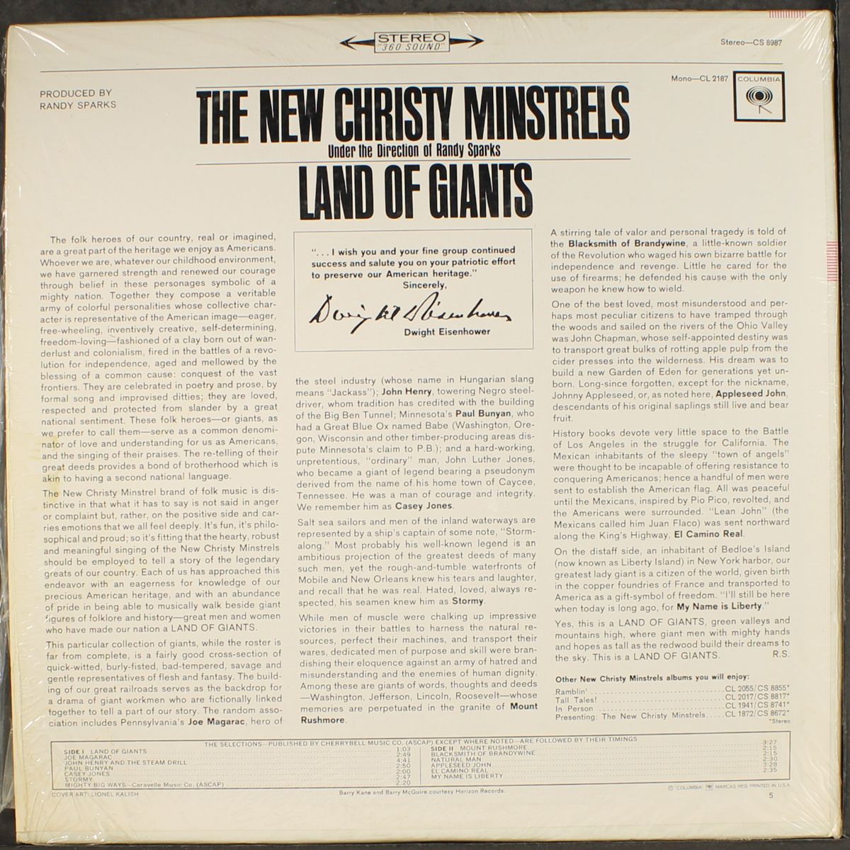 land of giants by NEW CHRISTY MINSTRELS