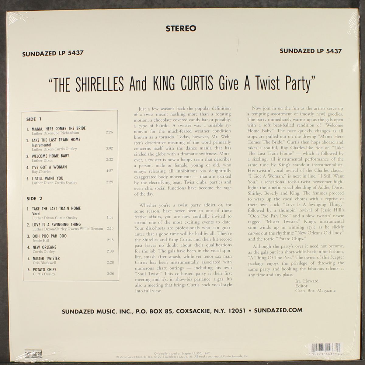 give a twist party by SHIRELLES & KING CURTIS