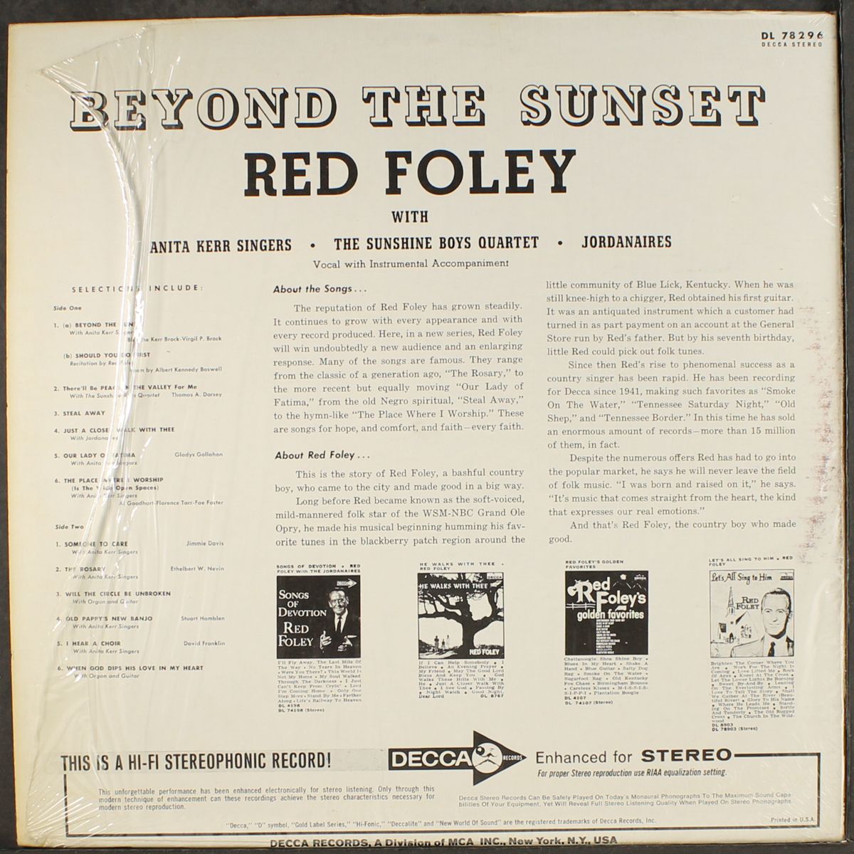 beyond the sunset by RED FOLEY