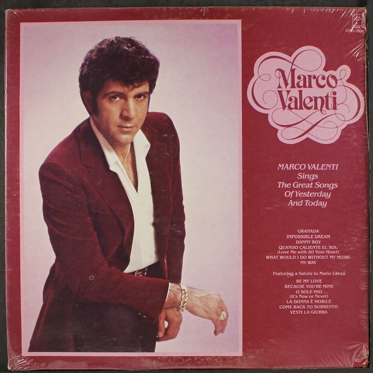 sings the great songs of yesterday & today by MARCO VALENTI