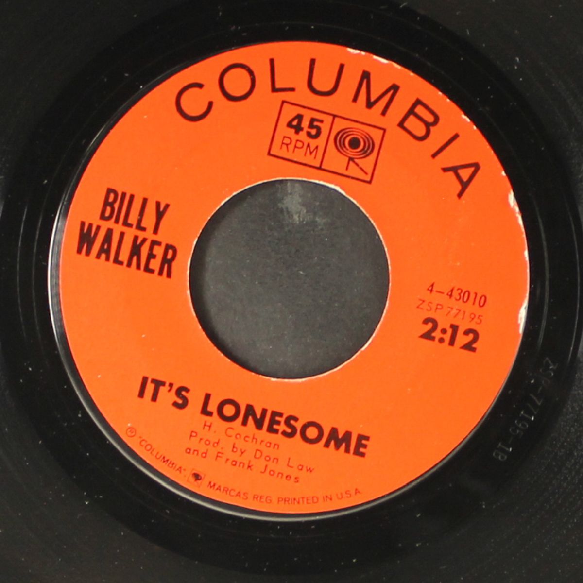 it's lonesome / circumstances by BILLY WALKER