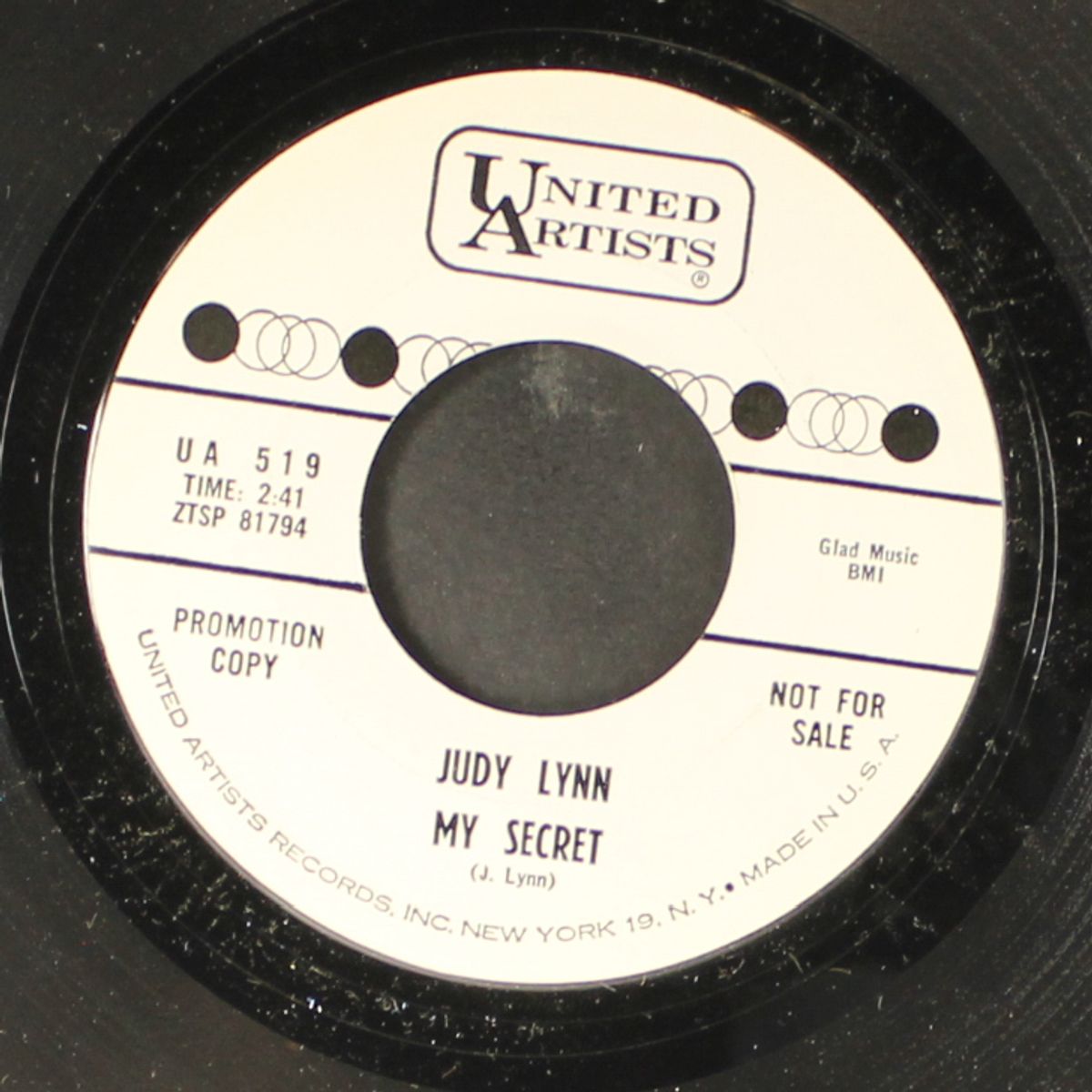 my secret / i just want to see you once more by JUDY LYNN