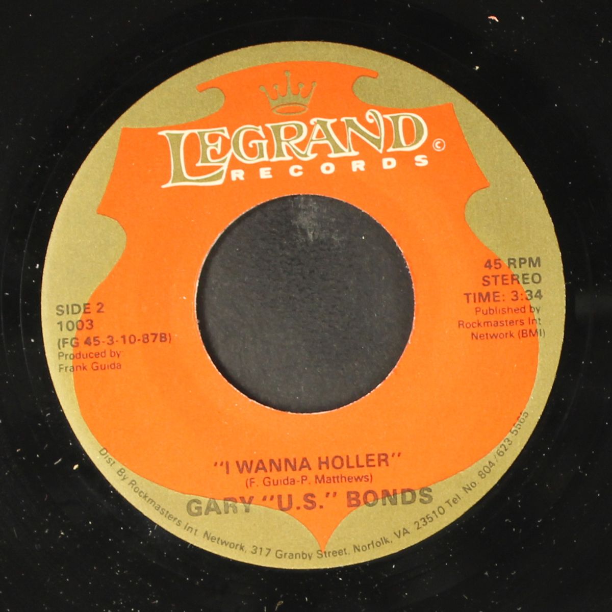 i wanna holler / new orleans by GARY 'U.S.' BONDS