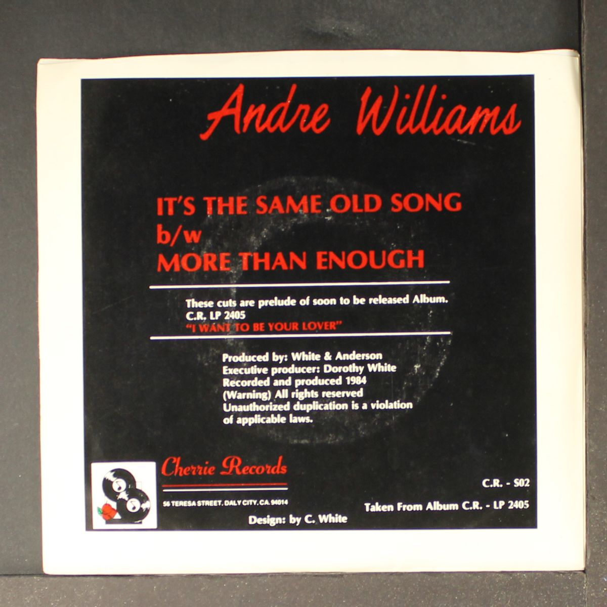 it's the same old song / more than enough by ANDRE WILLIAMS