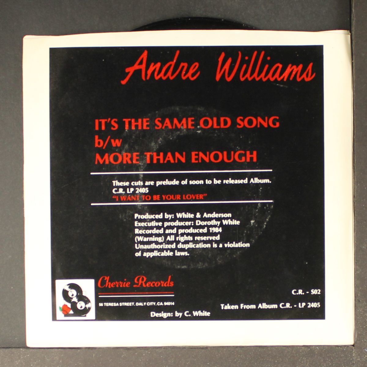 it's the same old song / more than enough by ANDRE WILLIAMS