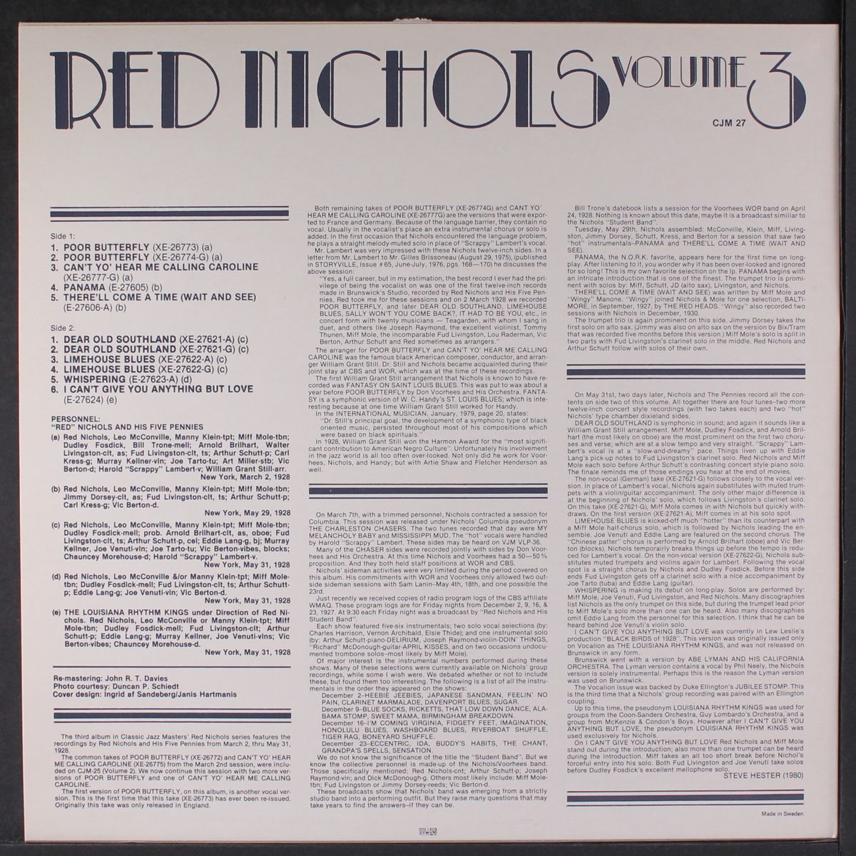vol. 3 by RED NICHOLS