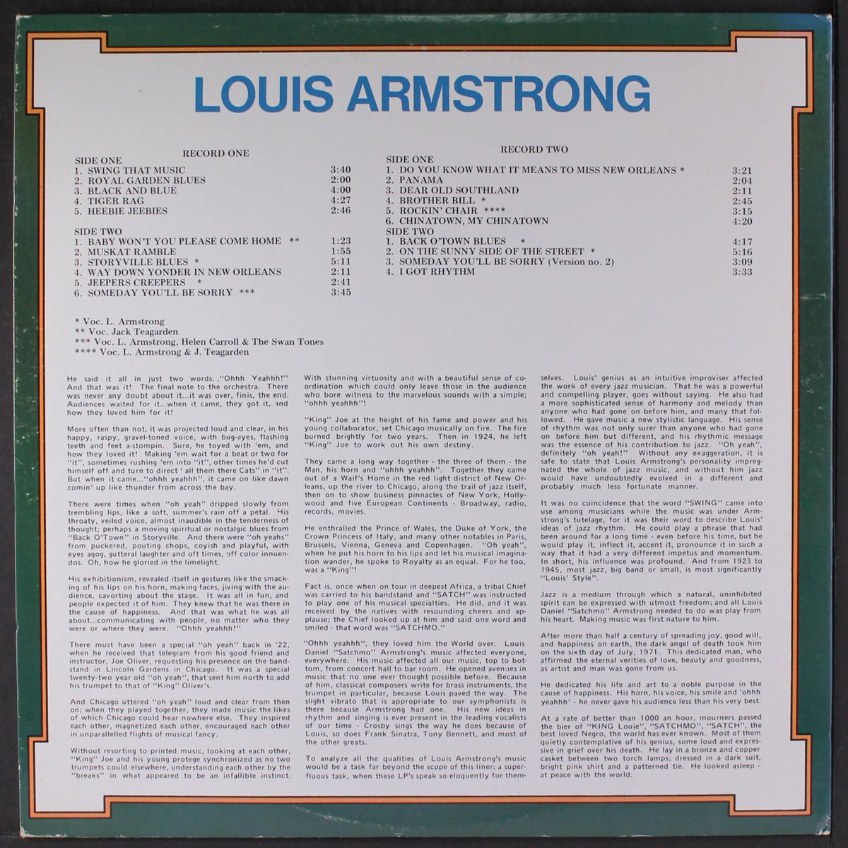 louis armstrong by LOUIS ARMSTRONG