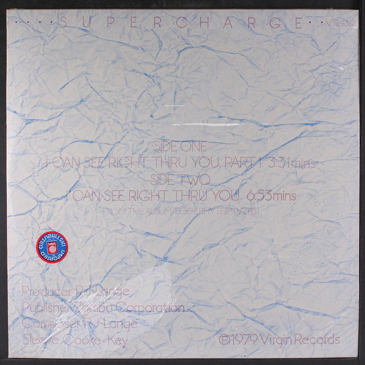 i can see right thru you by SUPERCHARGE