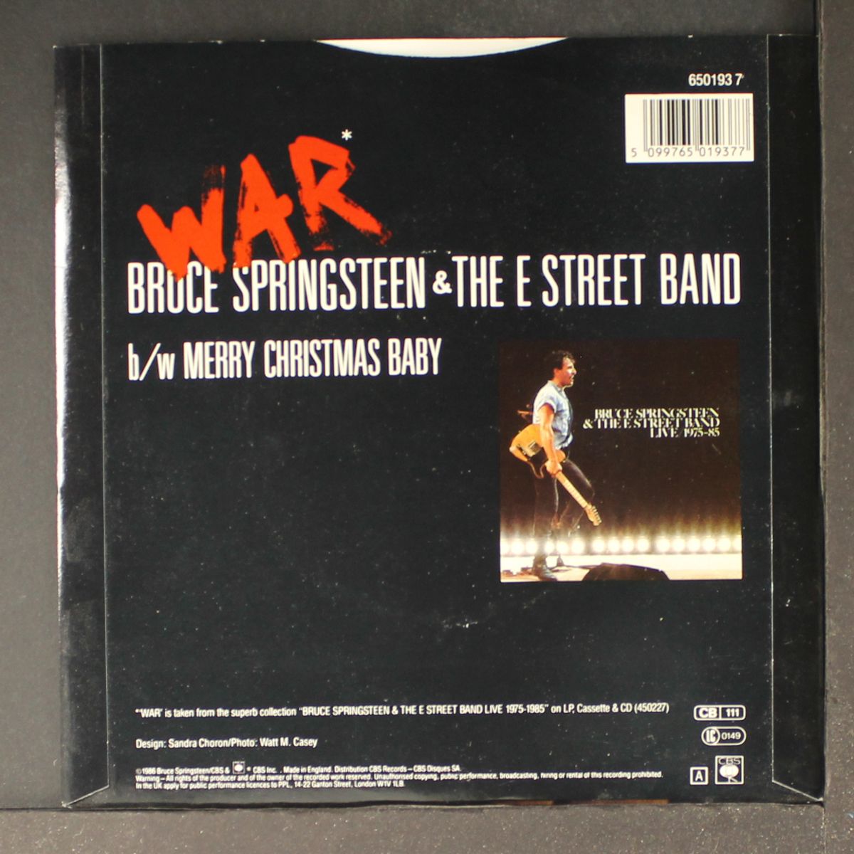 war / merry christmas baby by BRUCE SPRINGSTEEN
