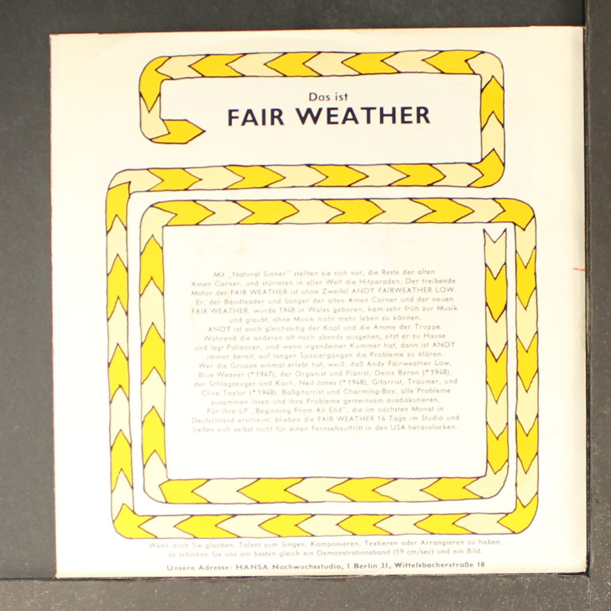 tutti frutti / road to freedom by FAIR WEATHER