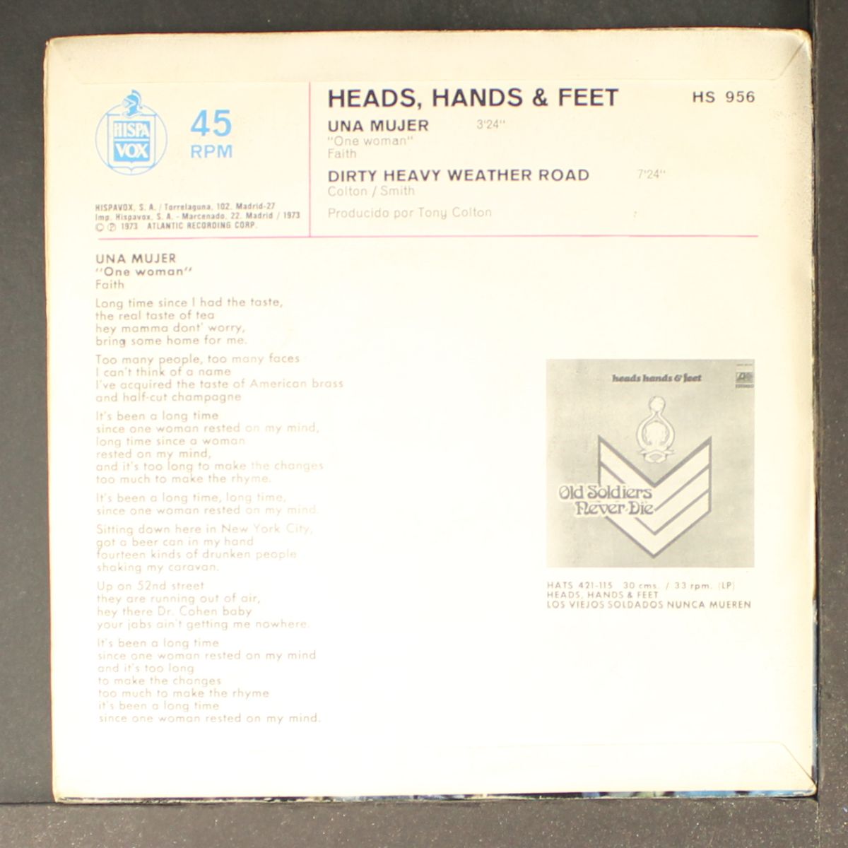 one woman / dirty heavy weather road by HEADS, HANDS & FEET
