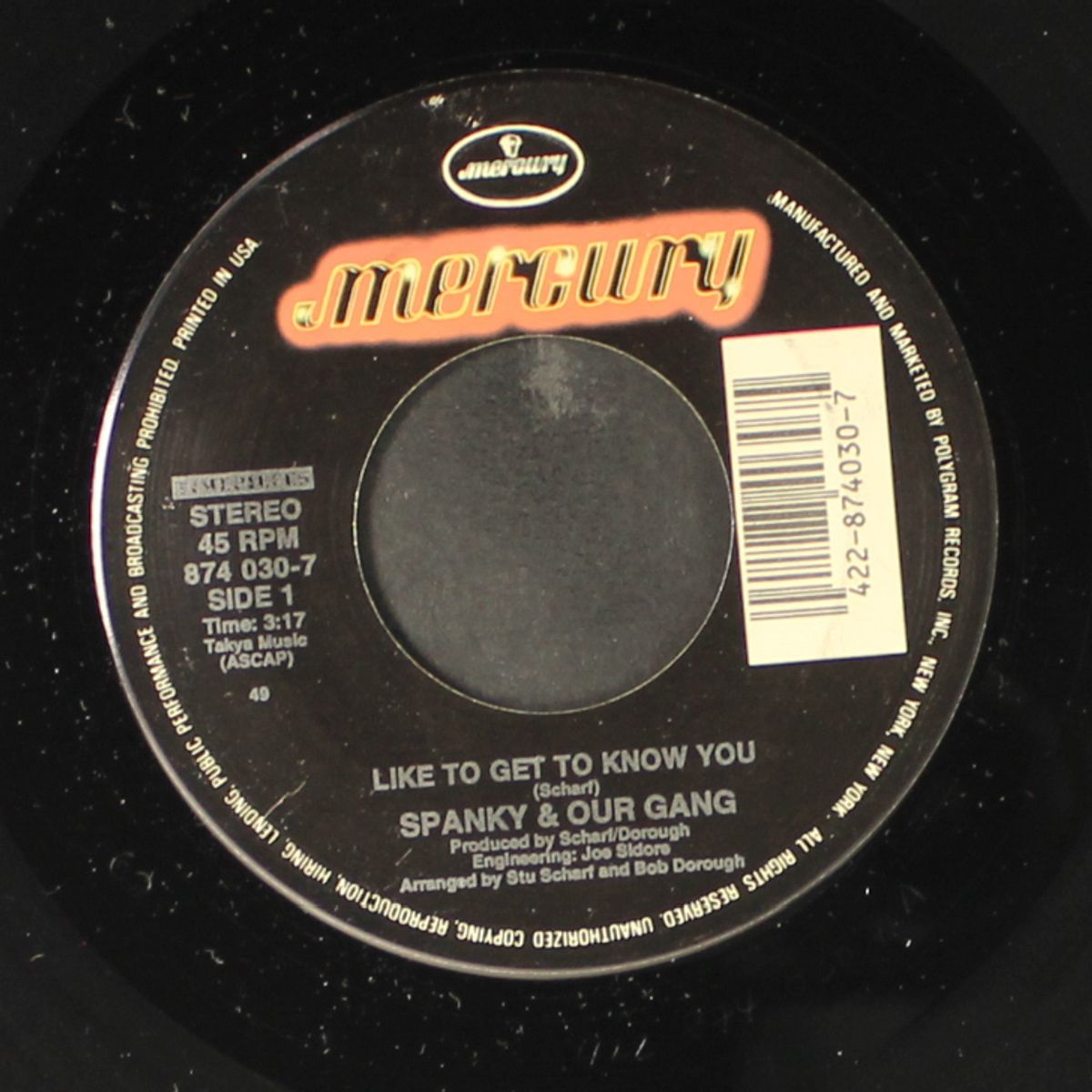 like to get to know you / give a damn by SPANKY & OUR GANG