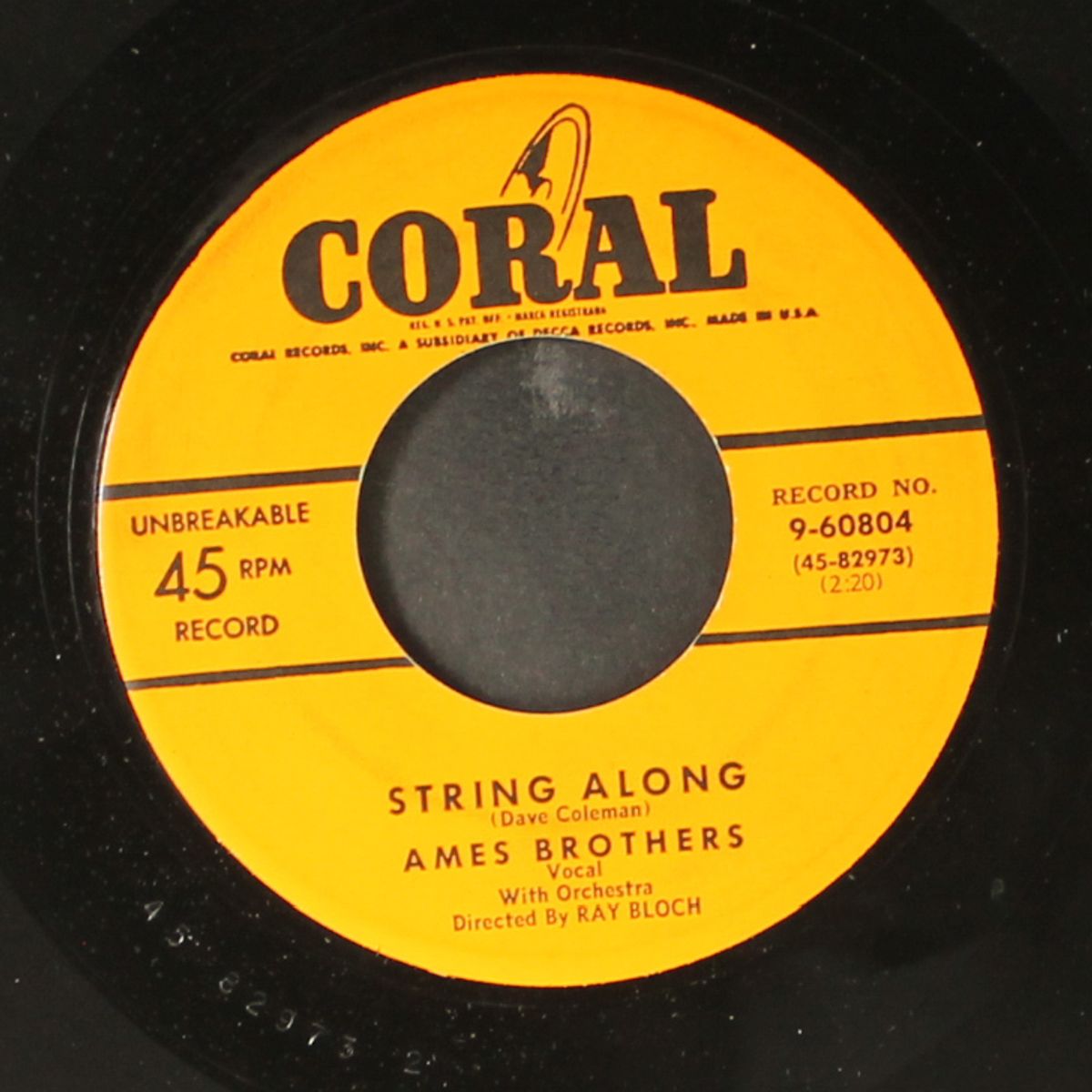 string along by AMES BROTHERS