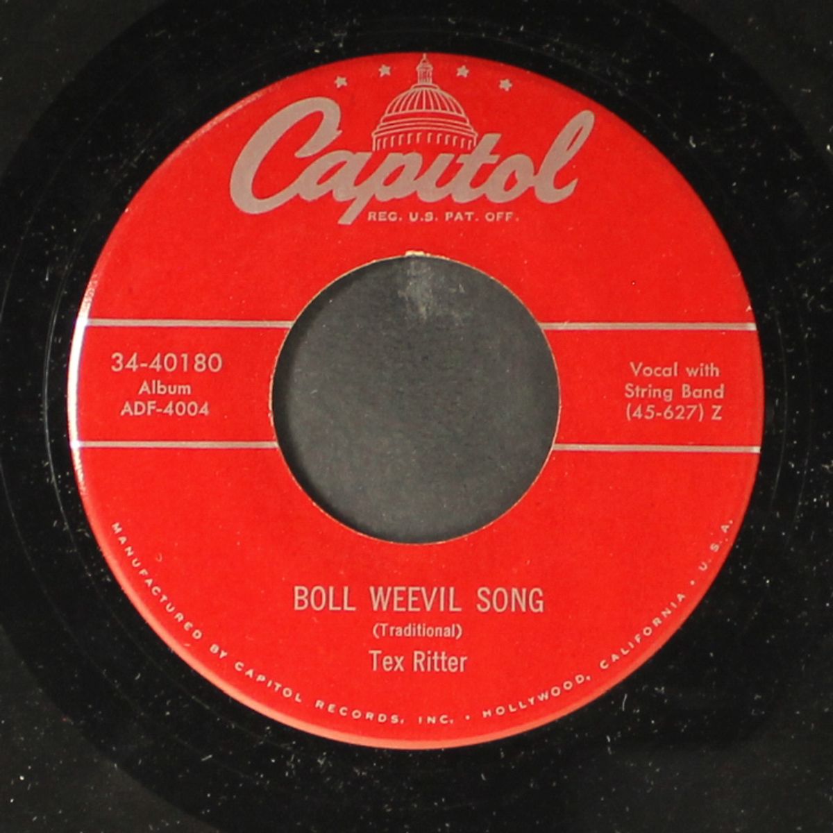 boll weevil song / try me one more time by TEX RITTER