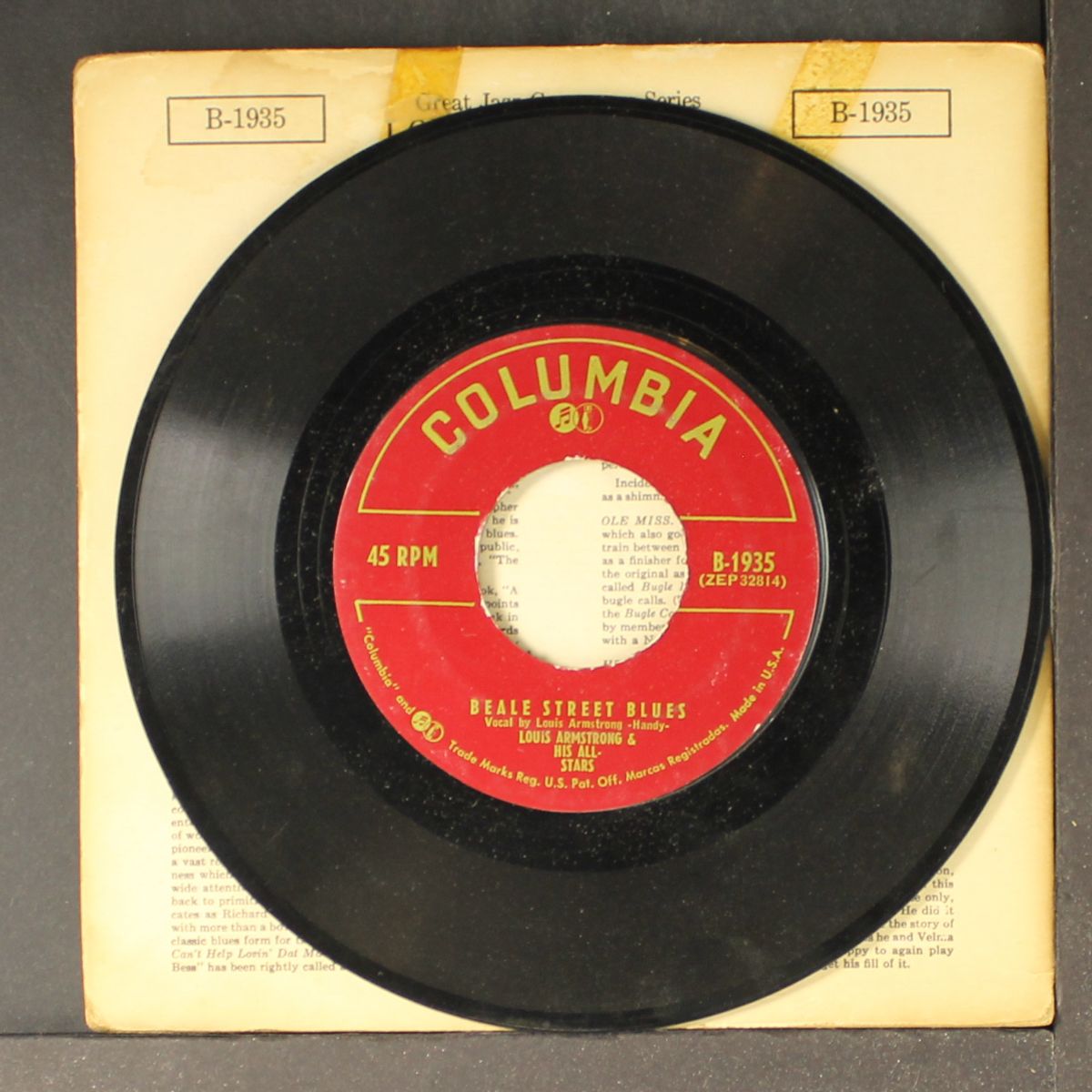 w.c. handy by LOUIS ARMSTRONG