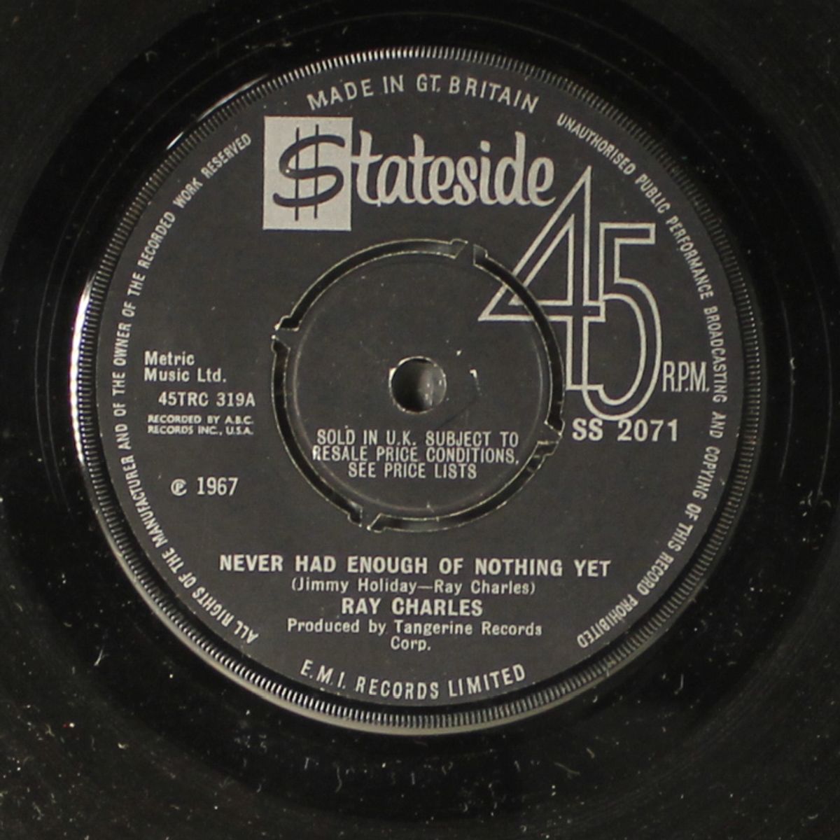 yesterday / never had enough of nothing yet by RAY CHARLES