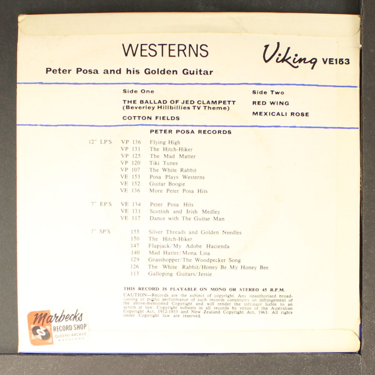 plays westerns by PETER POSA