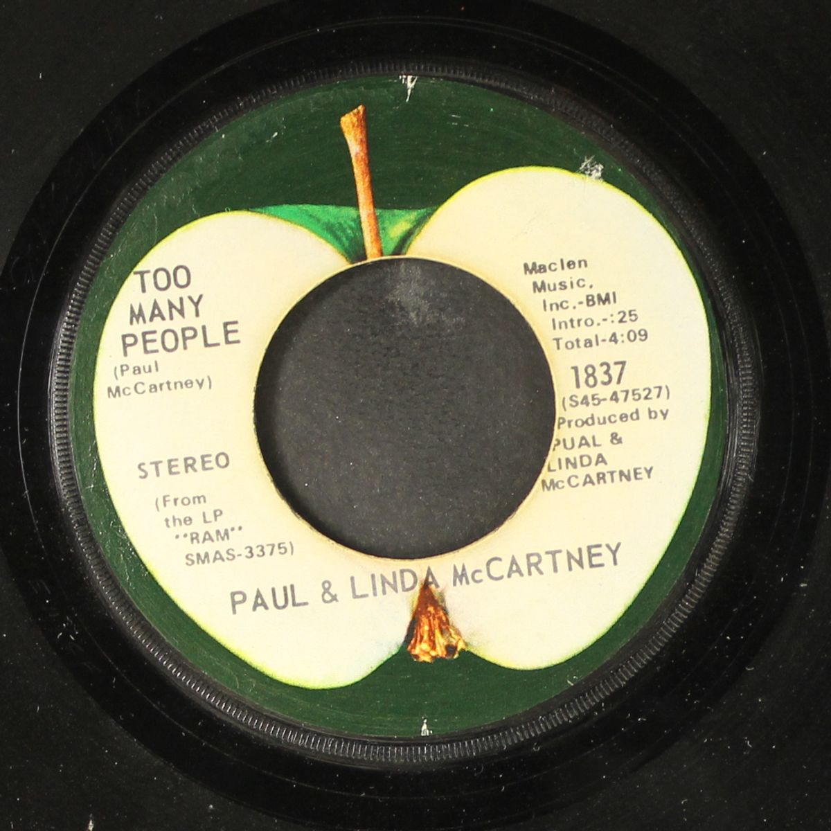 uncle albert / admiral halsey / too many people by PAUL & LINDA MCCARTNEY