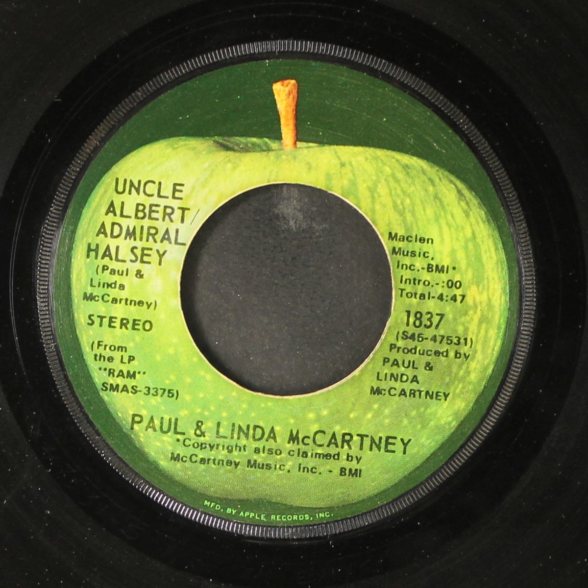 uncle albert / admiral halsey / too many people by PAUL & LINDA MCCARTNEY
