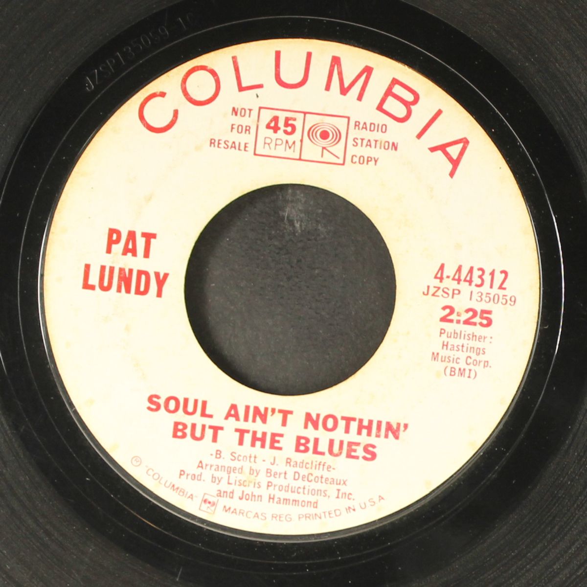 soul ain't nothin' but the blues by PAT LUNDY