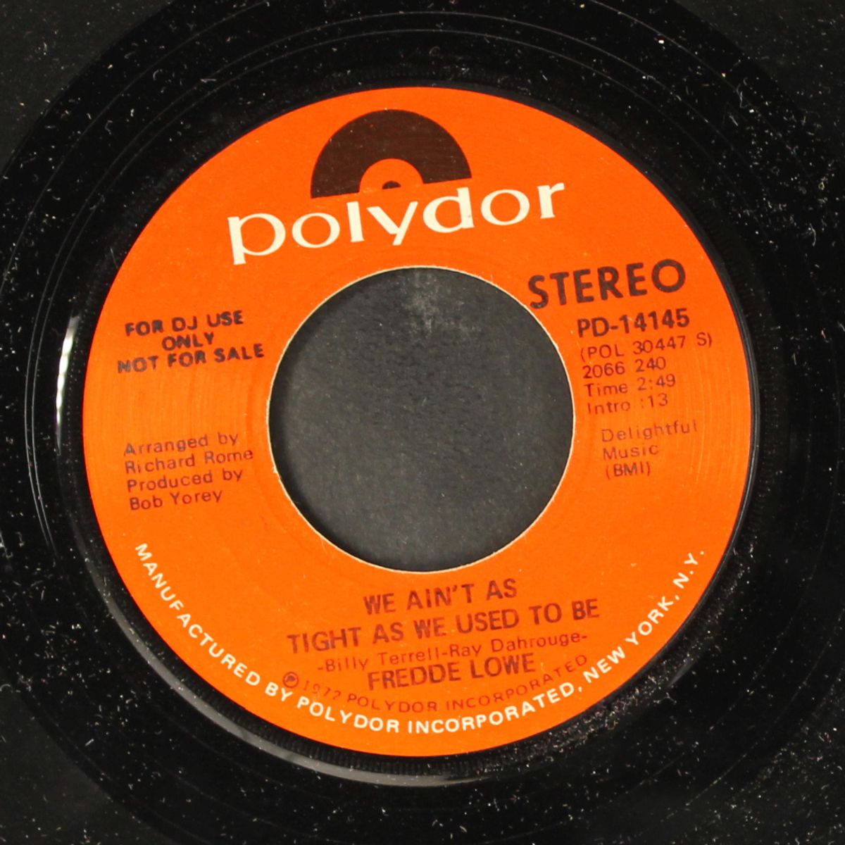we ain't as tight as we used to be / mono by FREDDE LOWE