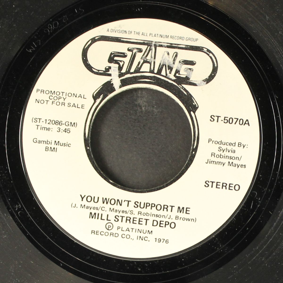 you won't support me / same by MILL STREET DEPO