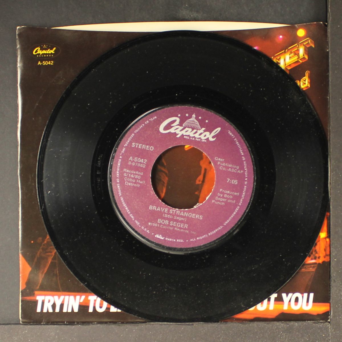 tryin' to live my life without you / brave strangers by BOB SEGER