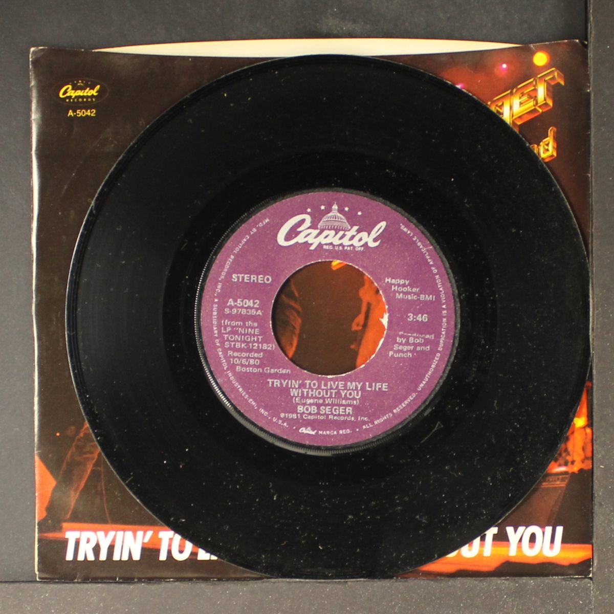 tryin' to live my life without you / brave strangers by BOB SEGER
