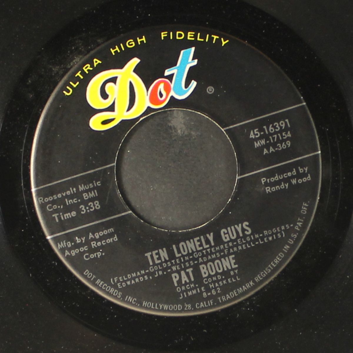 lover's lane / ten lonely guys by PAT BOONE