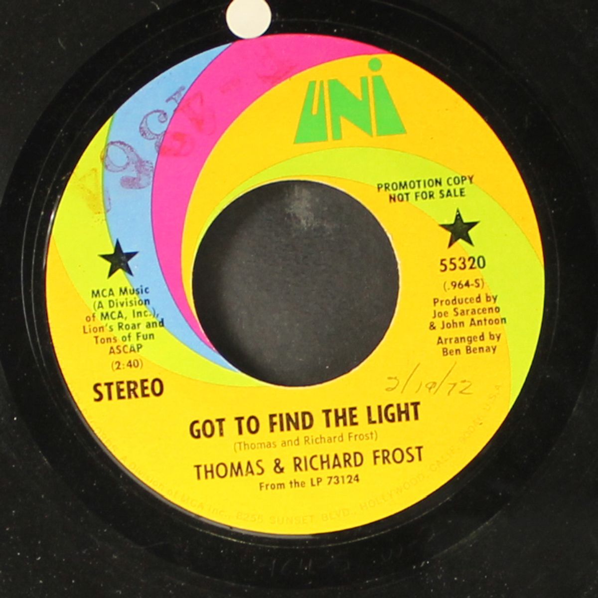 got to find the light by THOMAS & RICHARD FROST