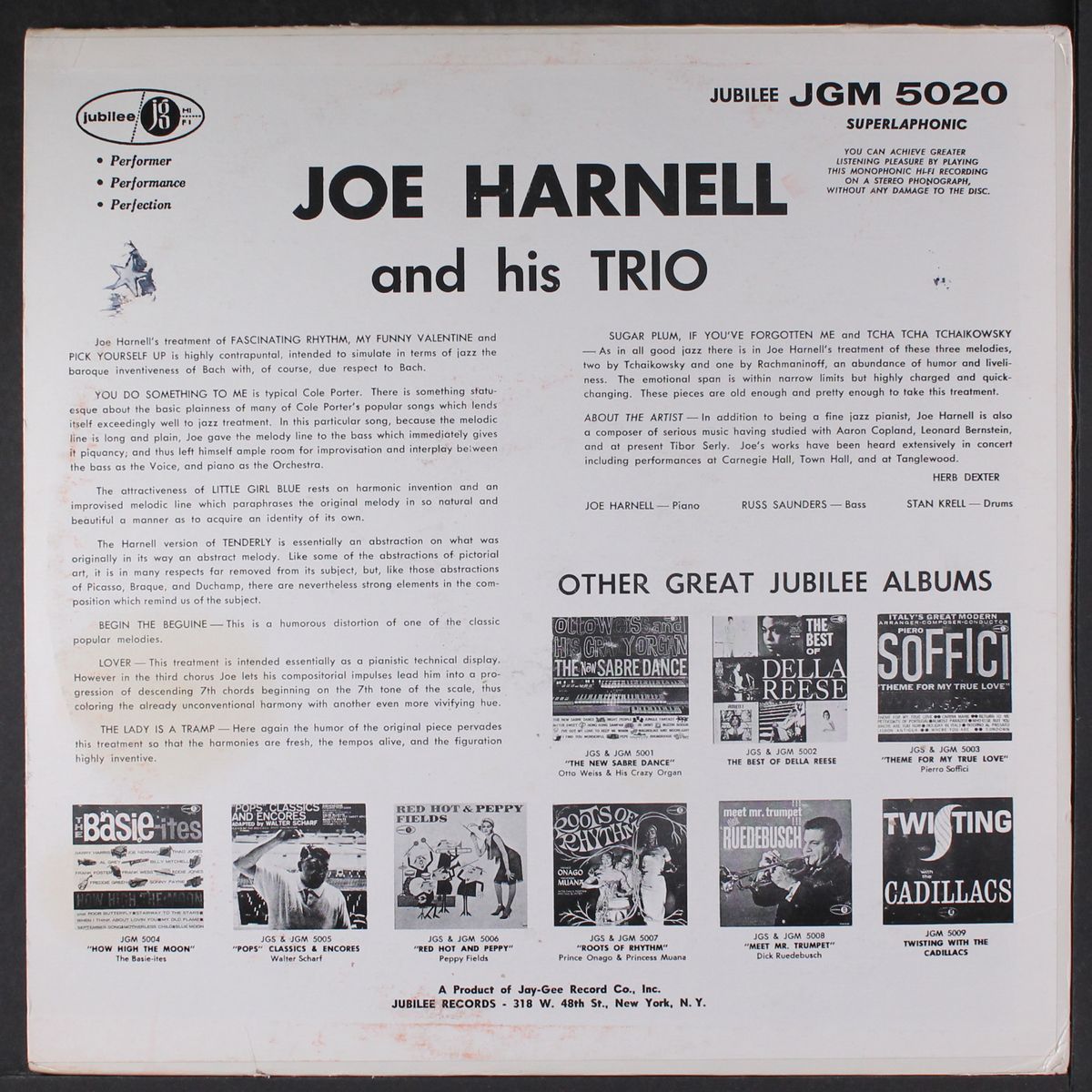 joe harnell & his trio by JOE HARNELL