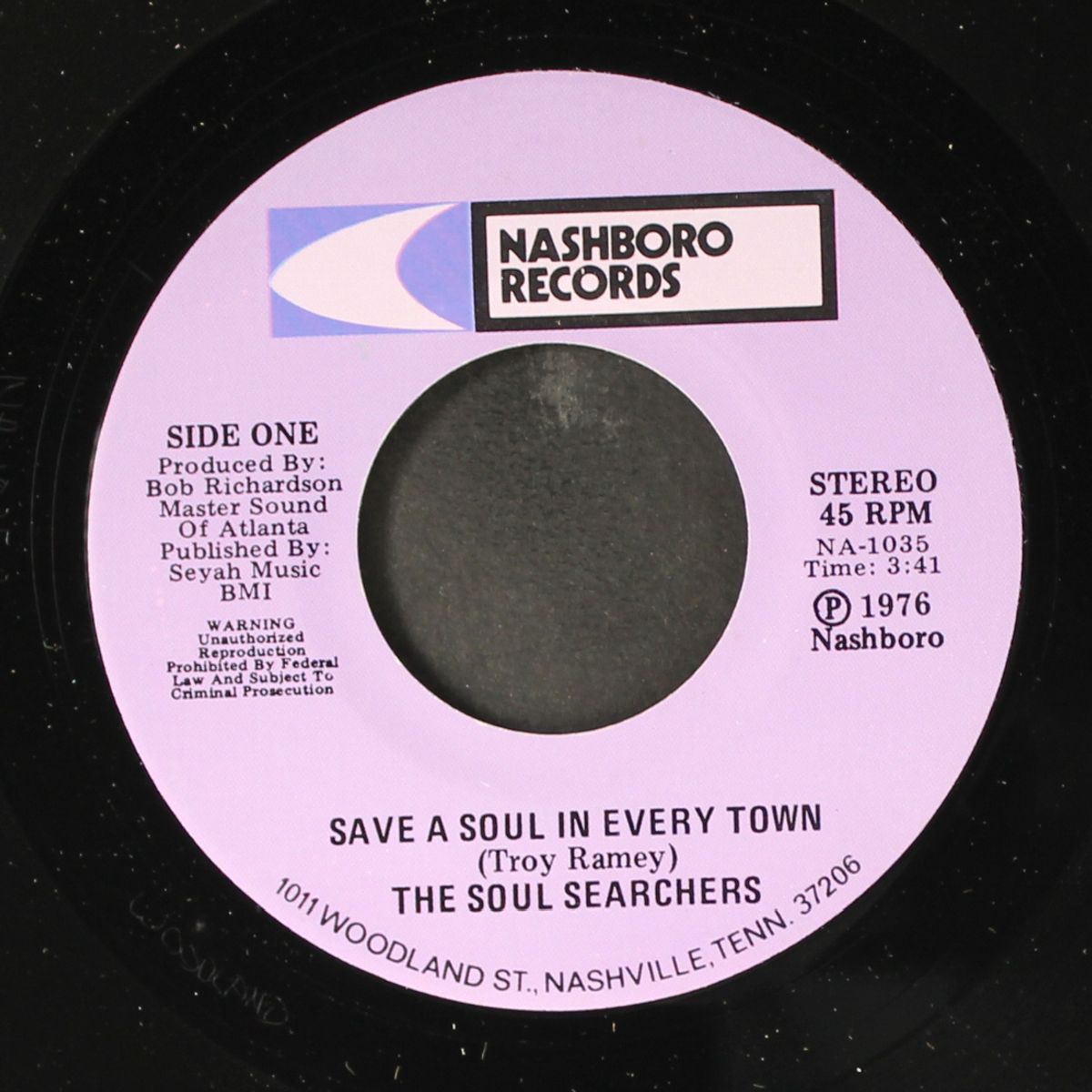 save a soul in every town / i've got heaven on my mind by SOUL SEARCHERS