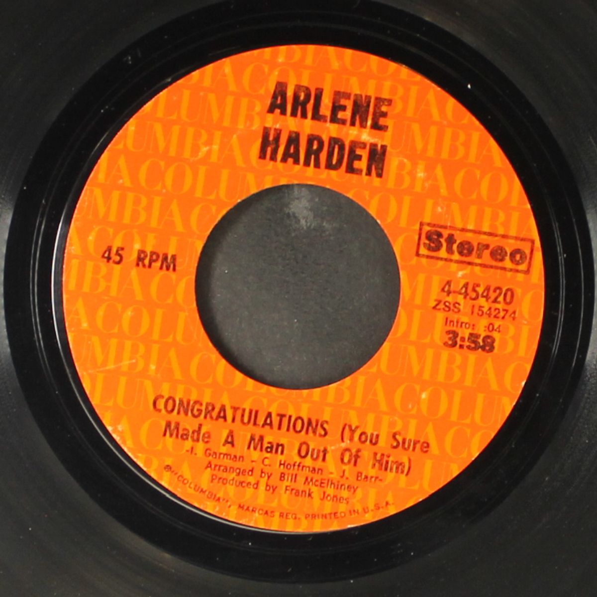 congratulations / sing me some sunshine by ARLENE HARDEN