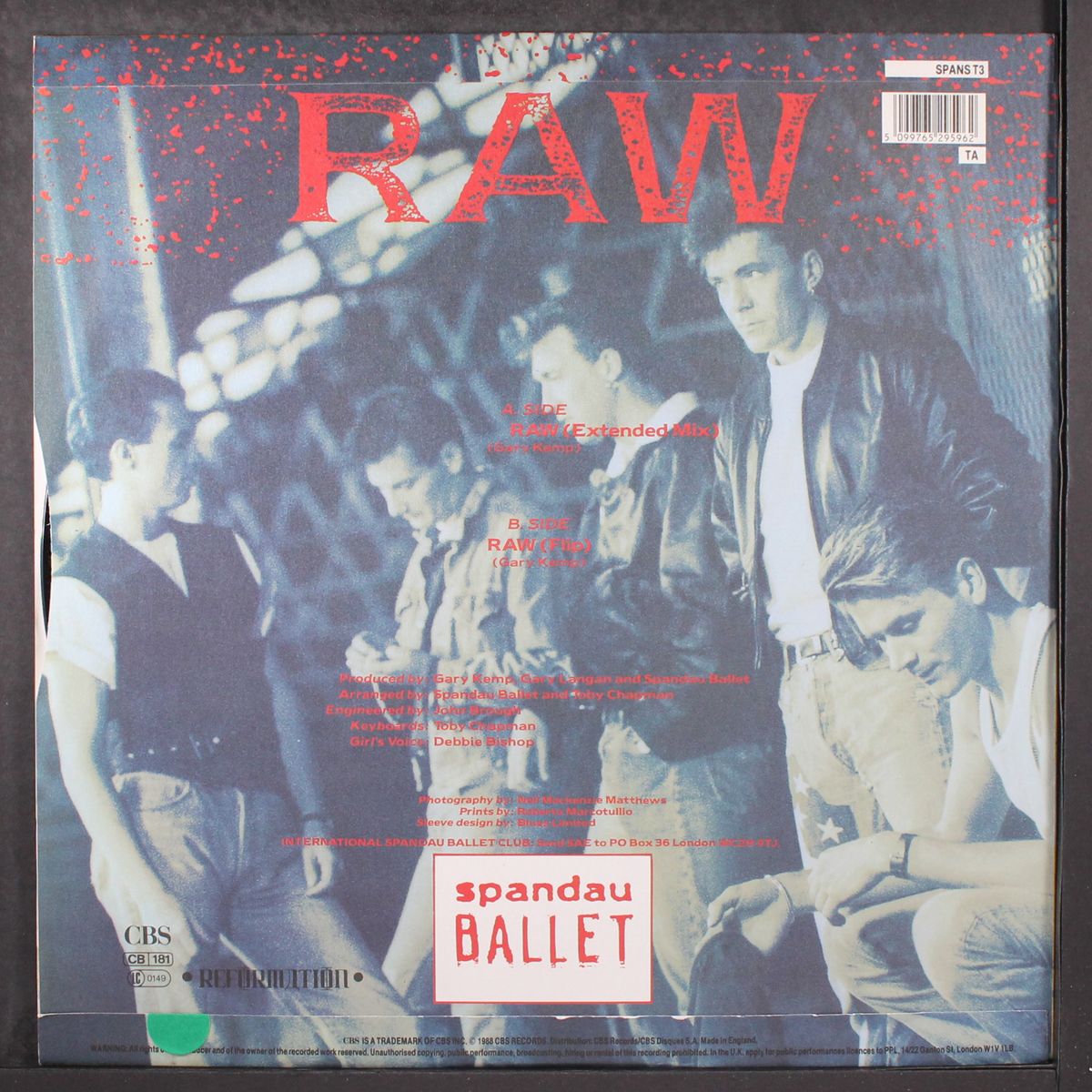 raw by SPANDAU BALLET